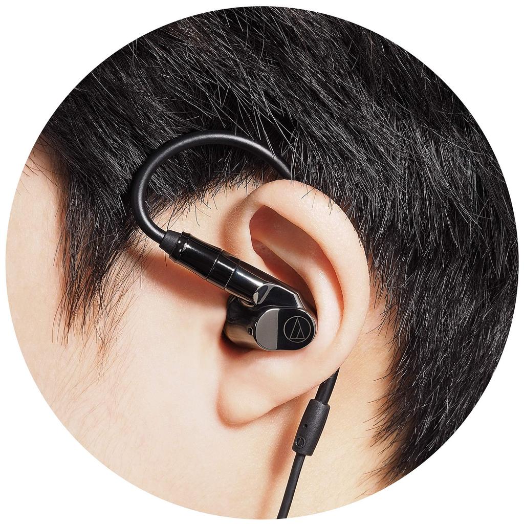 Наушники Audio Technica ATH-IEX1 Проводные Гибридные Внутриканальные Наушники Совместимые с Аудио высокого разрешения