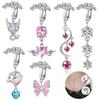 Faux Fake Piercing Navel Ring Clip On Umbilical Belly Button Ring Fashion Fake Belly Rings  Body