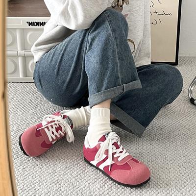 Ретро универсальные легкие взрывные немецкие кроссовки с плоской подошвой женские летние 2025 года интернет-знаменитости низкие американские повседневные туфли