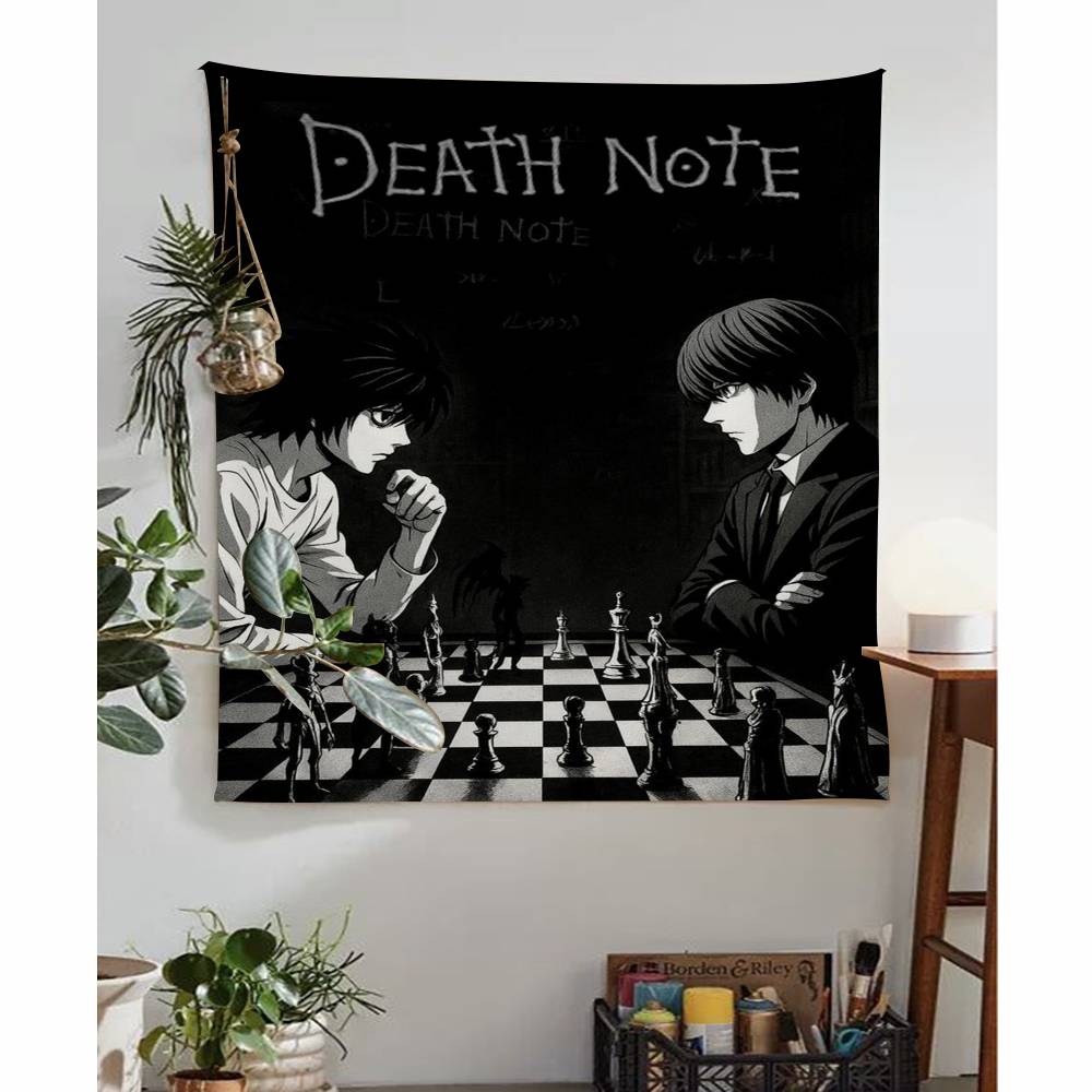 Hot Anime Death Note16 Hippie Wall Hanging Tapestries Bohemian Wall Tapestries Mandala INS Home Decor