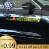 Для VOLKSWAGEN VW Светоотражающие Лазерные Наклейки на Лобовое Стекло Автомобиля Декали на Кузов для Volkswagen Passat Tiguan Bora Jetta CC Beetle Sc