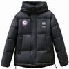 Black Down Jacket for Women New Style Medium-length Loose Thickened Medium-length Winter Cotton-padded Jacket