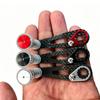 Small Size Light Weight Bait Casting Fishing Reel Handle Carbon Fiber Handle Acrylic Knob with Bearings Fishing Reel Replacement 4
