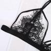Женский кружевной бюстгальтер без косточек с треугольными чашечками, сетчатые топы без подкладок