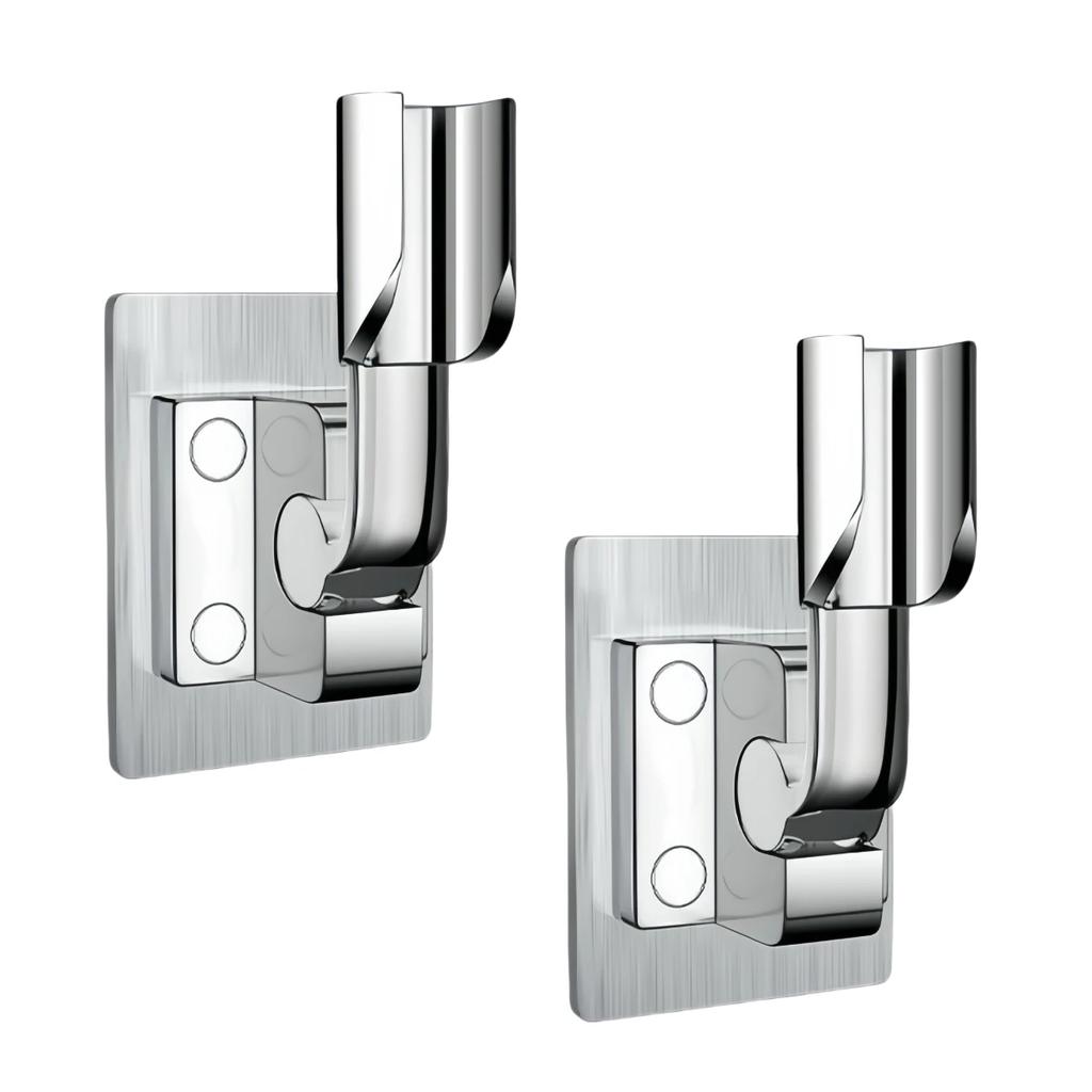 2 шт. держатель для душевой лейки самоклеящийся регулируемый кронштейн для душевой лейки многоугловое вращение ручной настенный кронштейн для душа