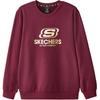 Skechers Свитшот унисекс с круглым вырезом, свободного кроя, с длинным рукавом, розовый L324U167-02C9