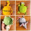 Funny Knitted Cup Mat Hand Woven Animal Drink Coaster Crochet Turtle Coaster  Restaurant Table