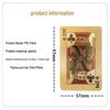 JINGRUIXIANG Waterproof PVC Golden Playing Cards