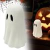 Хэллоуинская фигурка призрака Жуткая маленькая белая статуэтка призрака Смола Настольное украшение для Хэллоуина Домашний декор полки стола в помещении