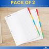 1InTheOffice Alphabet Dividers for 3 Ring Binder, Binder Dividers with Tabs Alphabetical, 2 Pack
