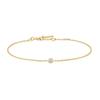 Gold Sparkle Bezel 925 Silver Bracelet B062-01G