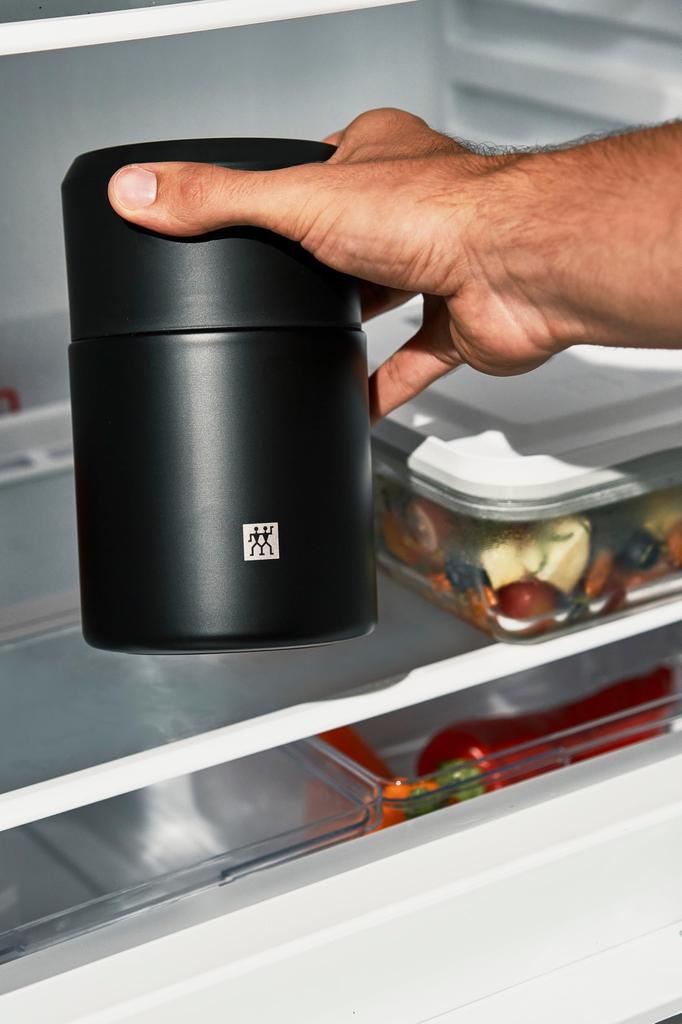 Zwilling Henckels ZWILLING Банка 700 мл Суп Обед Бенто Нержавеющая сталь Сохраняет еду горячей и холодной Японский ZWILLING THERMO J.A. "Пища Черная" [Официальный]