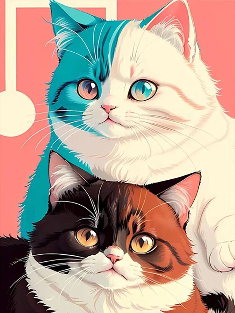 DIY полная круглая алмазная живопись вышивка крестиком 3D художественный стиль домашняя сцена животное декоративная алмазная живопись 5d алмазная живопись