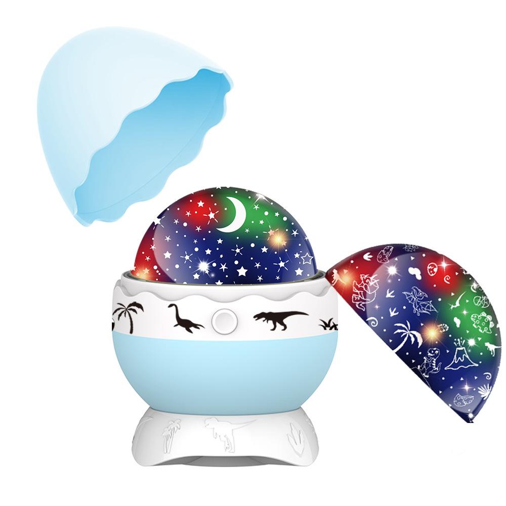 Ночной светильник-проектор в виде динозавра с вращением на 360 градусов и 7 цветами проекционных огней, ночник, подарки на день рождения для мальчиков, декор спальни