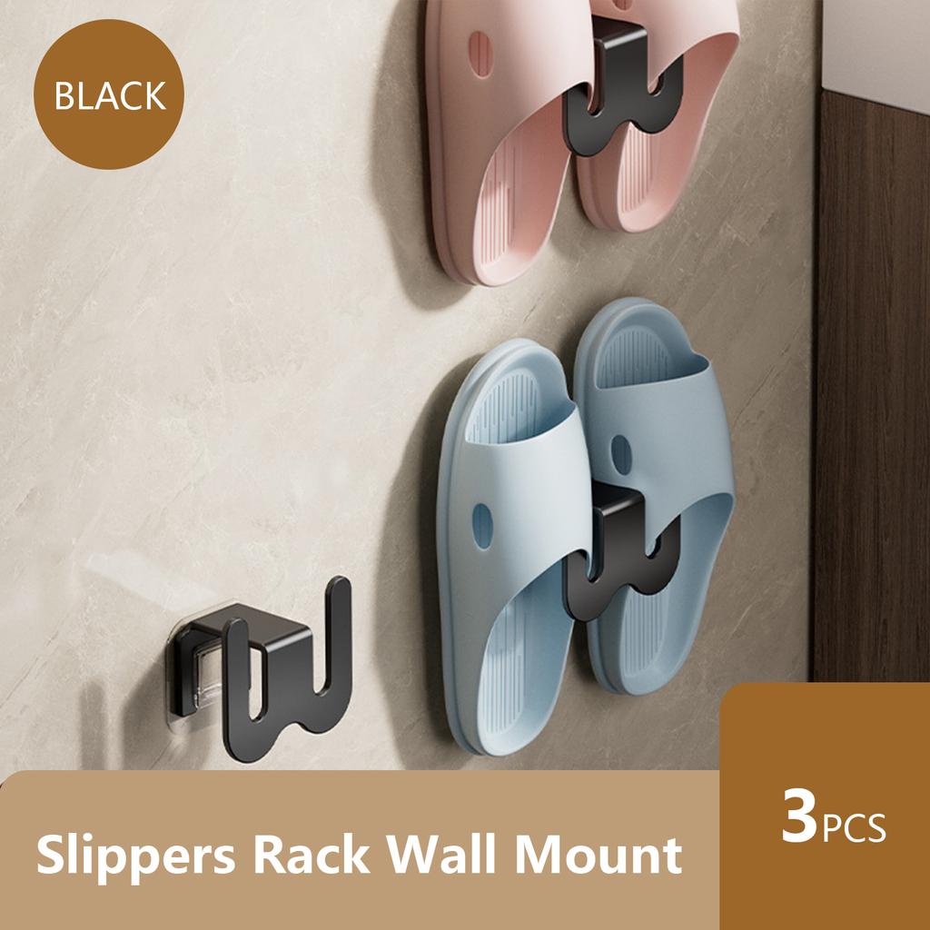 Slippers Rack No Punching Bathroom Simple Slipper Hook Toilet Drainage Rack Wall Mounted Bedroom Neat Storage Shoe Drying Rack