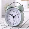 4-дюймовый будильник, простые скандинавские металлические настольные часы, домашние прикроватные немые игольчатые часы для студентов, утро встает