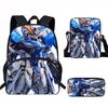 Kids School Backpack Set With Printed Cartoon Design - Lightweight Ergonomic Dual-Shoulder Bag Pencil Case Crossbody