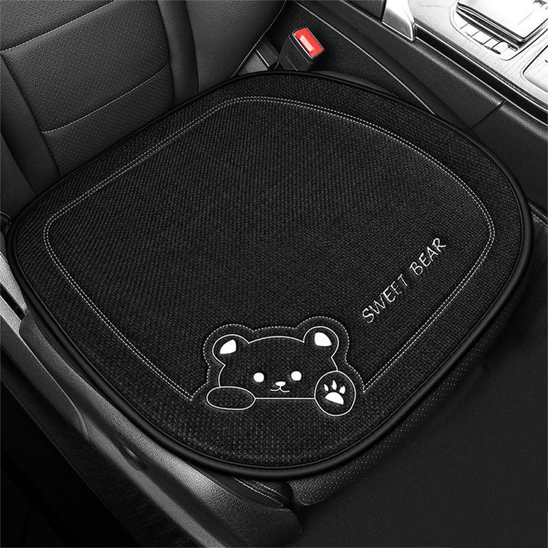 1Pcs Breathable Cartoon Bear Car Seat Cover Non-Slip Cushion for Women's Protection