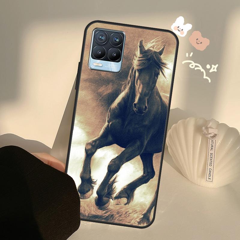 Чехол Horses Running For OnePlus 10 Pro 9 Pro 8T Nord2 9R для Realme GT 2 Pro 7 8 GT Neo2 9i 8i C21 Coque