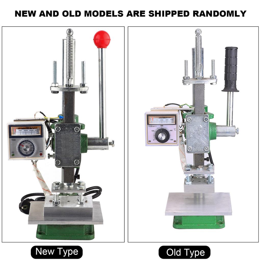 Hot Foil Stamping Machine Portable Leather Craft Pressing Manual Heat Press ToolM EU Plug 220V