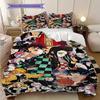 Anime Characters Dynamic Poses Threepiece Set 1 Duvet Cover 2 Pillowcase Without Core Christmas Birthday Gift Bedding Set