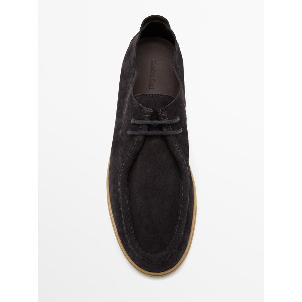 Туфли Massimo Dutti из мягкой кожи со швом на подъеме