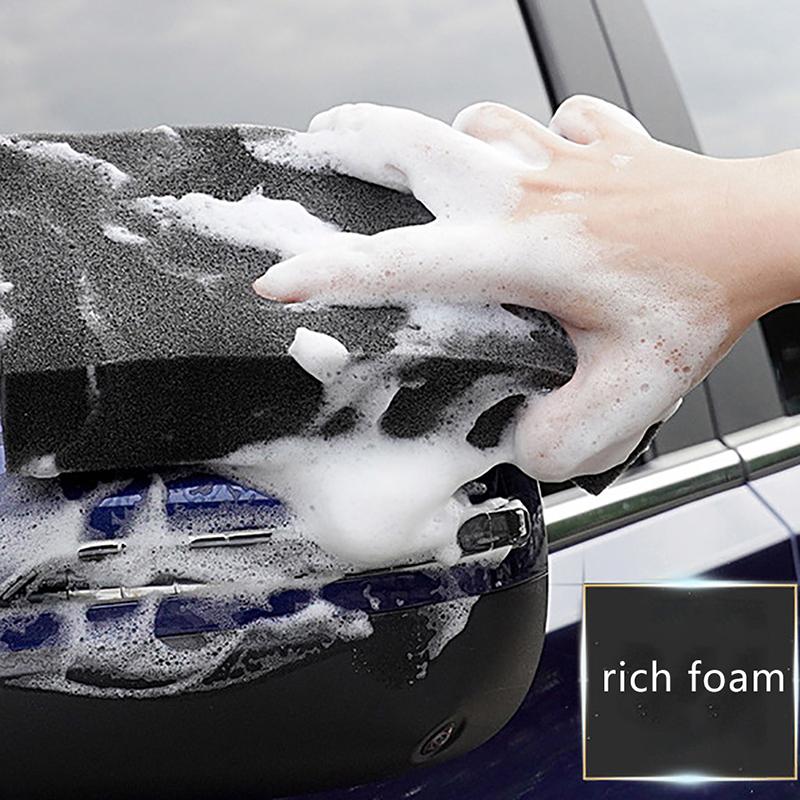 Car-Washing Sponge Black Car Wash Sponge Glass Washing Cleaner Foam Clean Tool