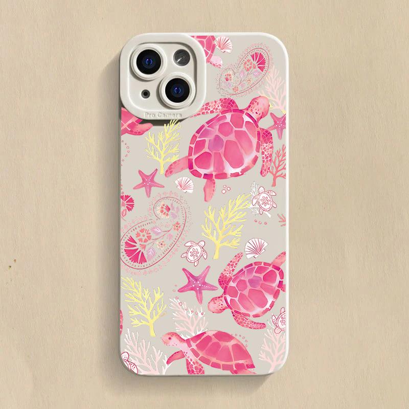 Чехол для телефона Samsung Galaxy S25 S24 S23 Ultra S22 Plus S21 FE A16 A14 A13 A54 A33 красочная морская черепаха противоударный мягкий чехол