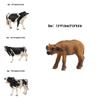 Educational Toy Animal Model Simulation Farm Animal Figures Kid's Gift Plastic Material Cow Category 14x8cm Size