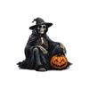Halloween New Horror Pumpkin Black Skeleton Sticker Bedroom Living Room Background Holiday Decoration Wall Sticker