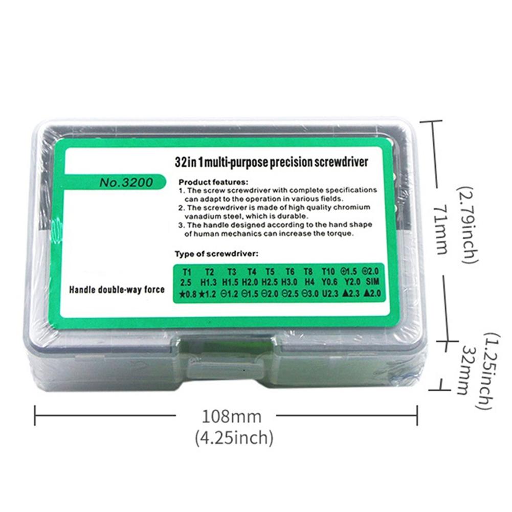 Набор отверток 32 шт. разборный для телефона ноутбука