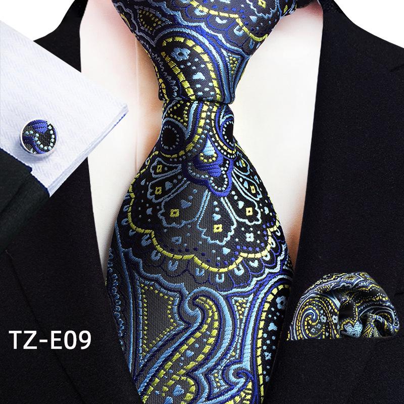 Paisley Waist Flower Men's Tie, Pocket Square, and Cufflinks Set - 2025 Edition