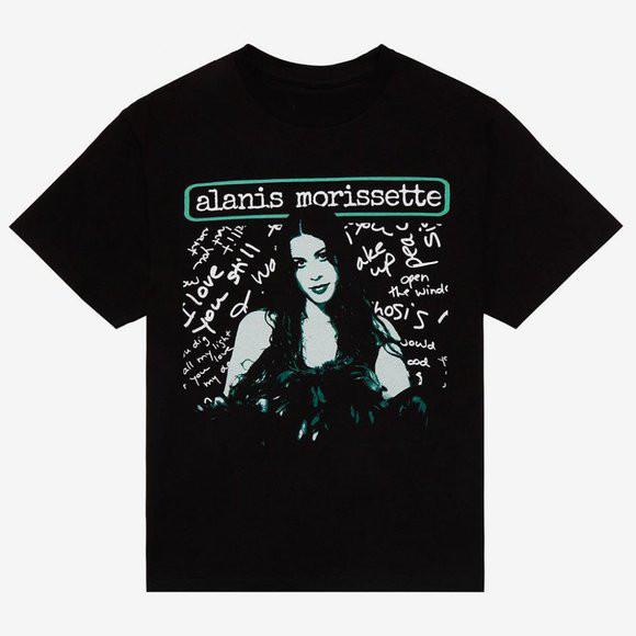 New Alanis Morissette Portrait Boyfriend Fit Girls T-Shirt Unisex T-Shirt