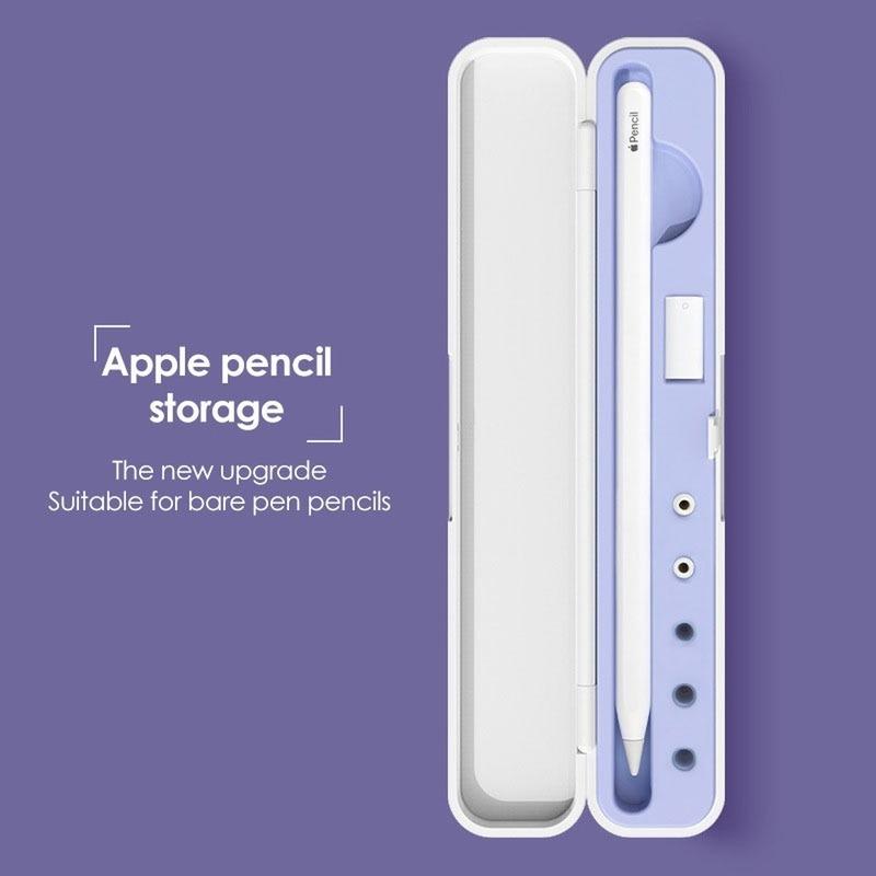 Портативный чехол для Apple Pencil 2 1, коробка для хранения, чехол, держатель для ручки, чехол для стилуса для Apple IPad Pencil 1-го 2-го поколения, пластиковые чехлы