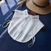 Women's Fashion Half Shirt Fake Collar Removable Lapel Neckwear Shirt Detachable Collar Sweater Shirt  Neck False Collars