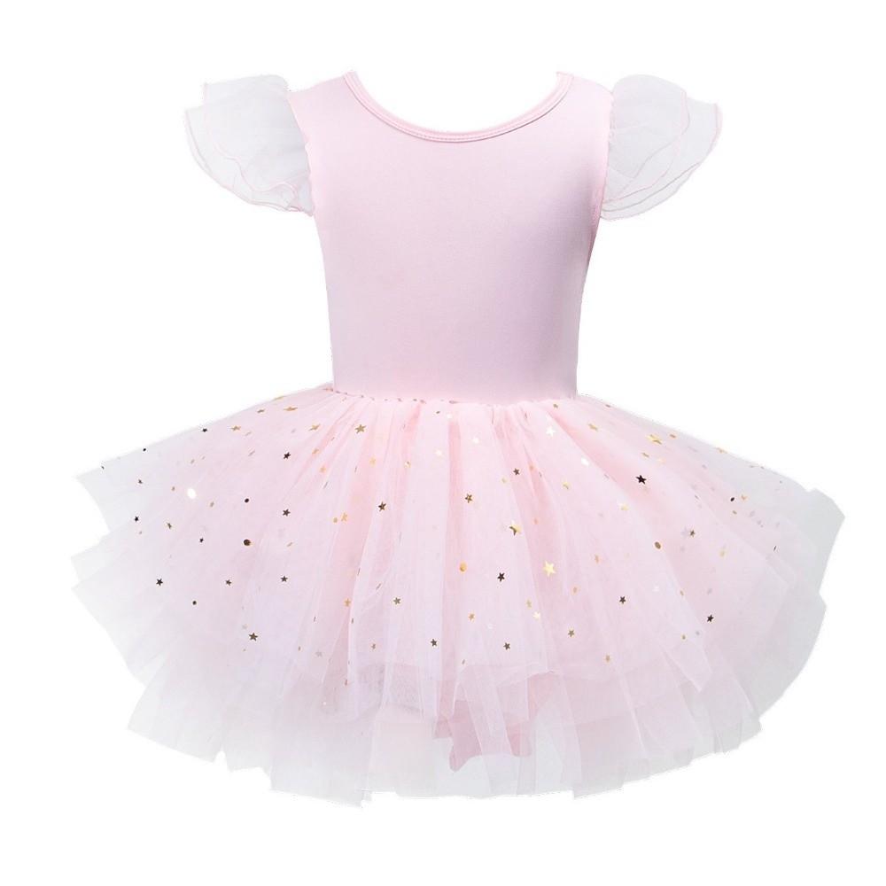 Cross Strap Kids Ballet Skirts Sequin Ballerina Fairy Dress Girl Ballet TuTu Dress Grading