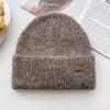 2025 Solid Color Knitted Beanies Hat Winter Warm Women Wool Hat Multicolor Skullies Caps Soft Elastic Cap Sport Bonnet Gorro