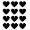 Slate Sticker Labels - Small Hearts
