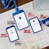 Алюминиевый держатель для ID-карты с кристальным карабином и шнурком для сотрудников и студентов