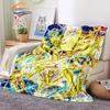 Classics Animated Character Seiya Patterned Wool Blanket Cartoon Saint Seiya Series Children Shawl and Sofa Super Soft