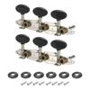 PATIKIL Guitar Tuner Machine Heads 3+3 Set Tuning Key String Pegs for Classical Guitar with Black Buttons