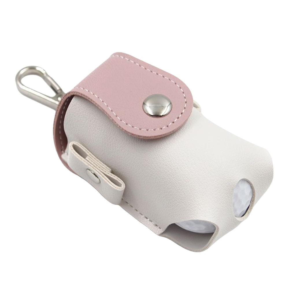 Поясная сумка для мячей для гольфа из ПУ кожи, Портативный мини-чехол с держателем для ти и металлической пряжкой для женщин и мужчин