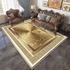 Ковер в китайском стиле для большой гостиной, моющийся, декоративный, для спальни, роскошный, золотой, ковры большой площади, ковер для лаунжа, нескользящий коврик для детей