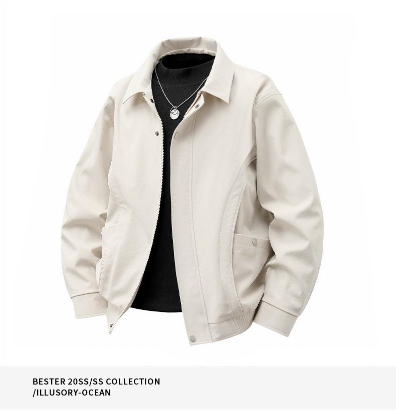 Мужская модная американская повседневная куртка с лацканами - весенняя рабочая одежда для пилотов, доступны большие размеры