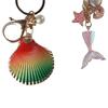 Conch Starfish Shell Conch Heart Keyring Starfish Beach Style Beach Style  Birthday Gifts