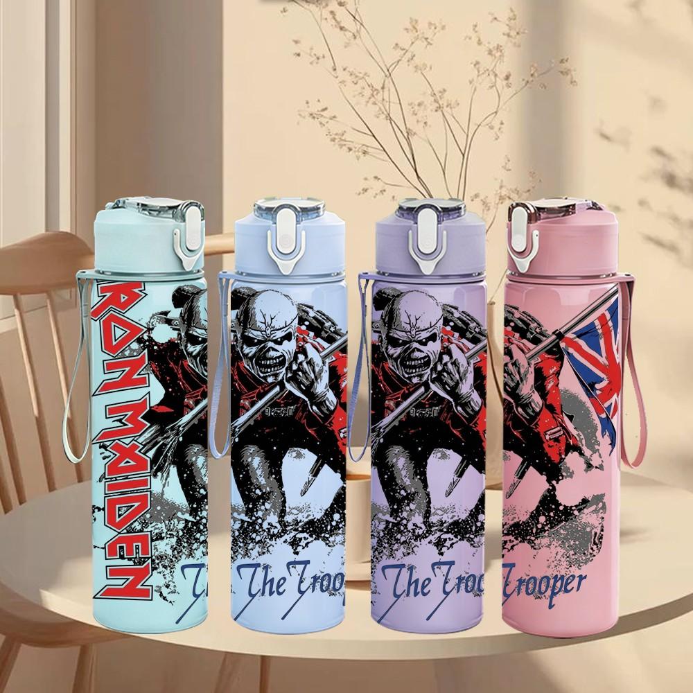 1PC Red Band Group A B C 750ml sports water bottle leakproof straw lid outdoor office home