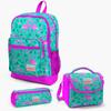 Набор из трех предметов: школьная сумка Coral High Kids, водно-зеленый, розовый, с рисунком фламинго, SET0123712