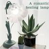 Modern Bedside Lamp Stained  Flower Table Lamp Reading Lamp Desk Lights19.6 Inches Tall For Bedroom Living Room Office Dresser