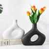 Geometric Shape Decoration Living Room Decoration Desktop Flower Arrangement Vase Decoration Vase Nordic Abstract Ceramic Vase