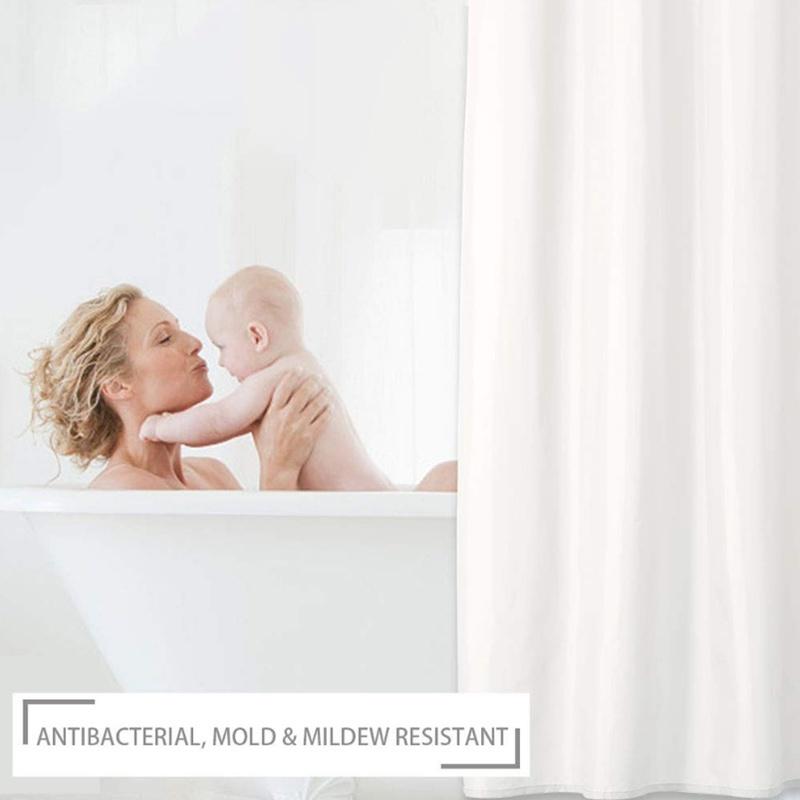Shower Curtain Hotel Heavy Weight Shower Curtain Waterproof and Mildew Free Bath Curtains White Shower Curtains